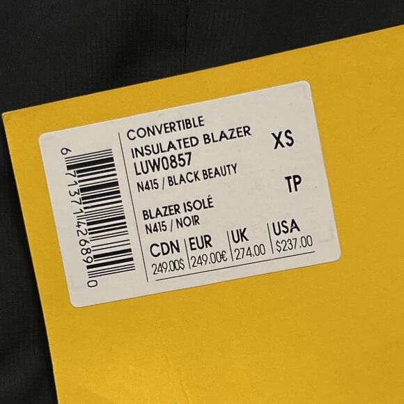 Lole Jacket Womens XS Convertible Insulated Blazer Hooded NEW - Picture 7 of 10